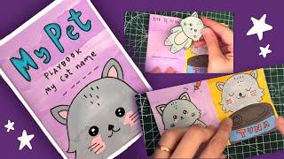 Haz tu Mascota de papel de gatito  playbook DIY  paper pet gamebook