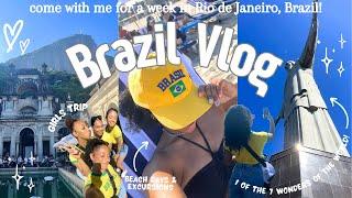 BRAZIL TRAVEL VLOG travel with me for a girls trip vacation in Rio de Janeiro Brazil ️