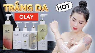 REVIEW CÁC SẢN PHẨM DƯỠNG TRẮNG DA OLAY SIÊU HOT  CÓ TRẮNG KHÔNG?