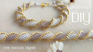 Farklı Sarmal Bileklik yapımı  Different Spiral Stitch Beading Tutorial. Spiral beading bracelet