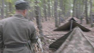 Установка палатки. Укрытие от непогоды в Вермахте    Shelter from the weather. Wehrmacht