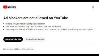 Remove annoying ad-blocker popup on you-tube with simple steps 
