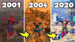 Evolution Of SPIDERMAN In GTA Games 2001-2020 MOD