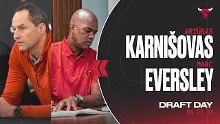 LIVE Artūras Karnišovas & Marc Eversley address media following the 2023 NBA Draft  Chicago Bulls