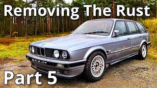 Removing Rust & A Huge Announcement  BMW E30 325i Touring Restoration - Part 5