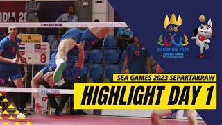 Sepaktakraw 32nd Sea Games 2023 Cambodia - Sepaktakraw Day 1 Highlights