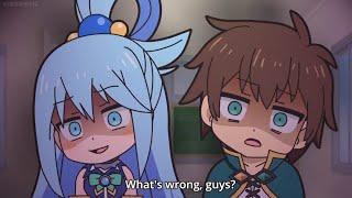 Aqua and Kazuma got punished