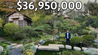 Secret Japanese Garden in a Los Angeles Mega Mansion
