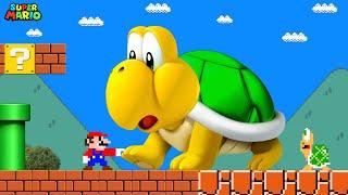 Super Mario Bros. but everything Mario Touches Turn to REALISTIC..