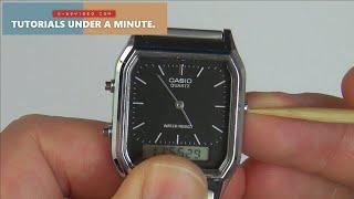 How To Set the Time on a Casio AQ-230 Watch 5154