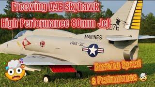 Freewing A4E Skyhawk High Performance 80mm EDF Jet Maiden Flight & Review Part.1