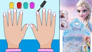 MAKE NAIL KITS FROZEN ELSA VS MIRACULOUS LADYBUG