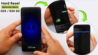 Hard Reset Motorola Moto G54G54 5G - Remove Screen Lock PatternPin - Factory Reset Motorola G54 5G