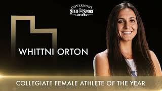 Collegiate Female Athlete of the Year - Whittni Orton