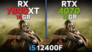 RX 7800 XT vs RTX 4070  i5 12400F  Tested in 15 games