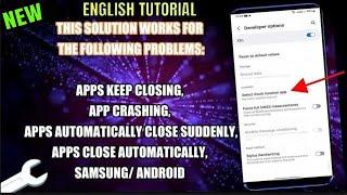 How To Fix Apps Keep Closing AndroidSamsung 2024  Apps Automatically Close  App Keep Crashing