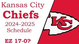 Chiefs 2024-2025 NFL schedule all opponents for next season