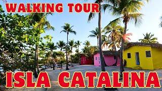 CATALINA ISLAND -  walking tour - great beach and nature  walk way - Caribbean cruise - Dom. Rep