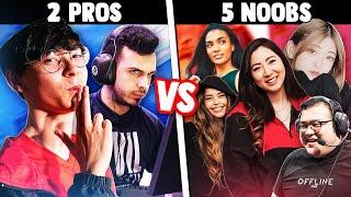 Can 2 VALORANT Pros Beat 5 Noobs?