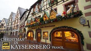 KAYSERSBERG  Christmas Walk  marché de noël   Alsace France 4K 50p HDR