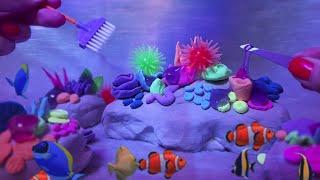 ASMR Under The Sea ‍️ Coral Cleaning Unintelligible Whispers