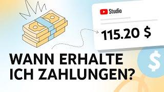 Wann erhalte ich Zahlungen? Zahlungszeitplan im YouTube-Partnerprogramm