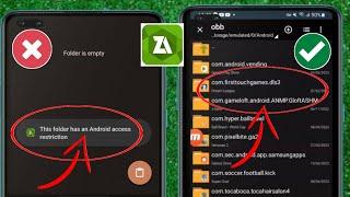 Obbdata folder access restriction ang folder na ito may android access restriction Zarchiver 2024