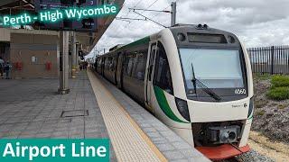 A ride on Perths Airport Line Perth - High Wycombe on a B Series EMU