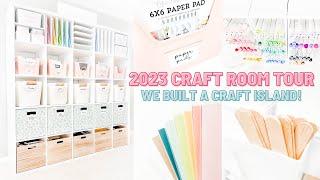 My New Craft Room Island and How I Organize My Space  2023 Craft Room Tour and Organization