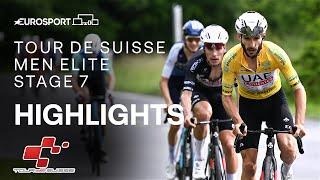 VICTORY ARM IN ARM   Tour de Suisse Stage 7 Race Highlights  Eurosport Cycling