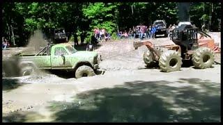 JOHN DEERE 548D TURBO LOG SKIDDER PULL OUT MUD TRUCKS