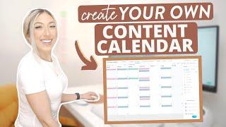 CREATE YOUR OWN INSTAGRAM CONTENT CALENDAR  Which tool to use & content calendar must-haves