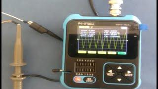 DSO-TC3 Oscilloscope Test with Signal Generator - Signal Test - Sine wave Saw Wave