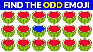 FIND THE ODD EMOJI OUT Spot The Difference to Win  Odd One Out Puzzle  Find The Odd Emoji Quizzes