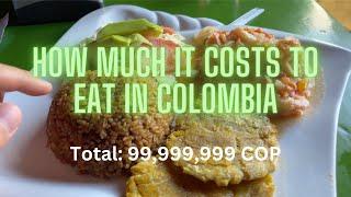 012 - how much it costs to eat in colombia for a day