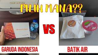 SNACK PESAWAT GARUDA INDONESIA vs SNACK BATIK AIR  PILIH MANA??