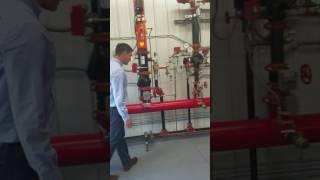 Fire protection wet system riser configuration