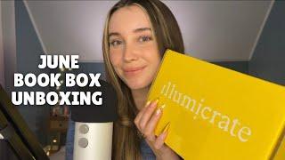 ASMR Illumicrate Book Subscription Box Unboxing  June 2024