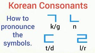 HANGEUL Lesson 3 Korean Consonant KG N TD LR  Oliquino Tutorial