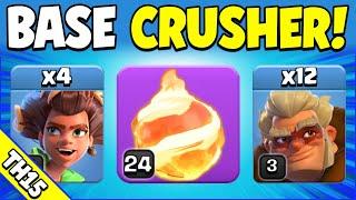 BEST TH15 ATTACK AFTER UPDATE Fireball + Mass Druids = WOW Clash of Clans