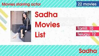 Actress Sadha Movies List