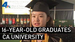 16-Year-Old Graduates From Cal State LA With 2 Degrees  NBCLA