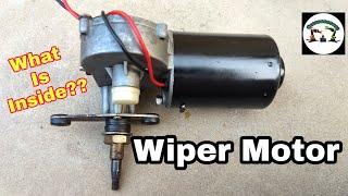What is inside of a Wiper motor  Chandrabotics