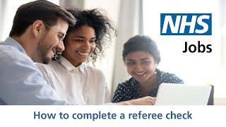 Employer - NHS Jobs - How to complete a referee check - Video - Jan 22