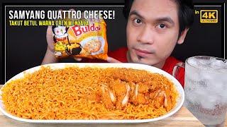 baharu SAMYANG QUATTRO CHEESE Mukbang Malaysia oren menyala ya warna dia 