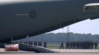 First MH17 bodies arrive in Netherlands