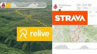 3D анимация GPS трека Strava + Relive