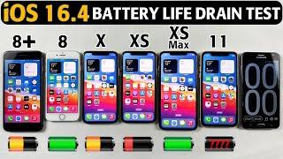iOS 16.4 Battery Life Drain Test iPhone 8 Plus vs iPhone 8 vs X vs XS vs XS Max vs 11 BATTERY TEST