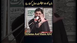 Yazeed ka Dada Kon tha? Allama Asif Raza Alvi#shorts #viralvideo #whatsappstatus