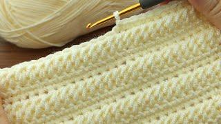 PERFECT very easy crochet baby blanket model  tığ işi muhteşem bebek battaniyesi anlatımı